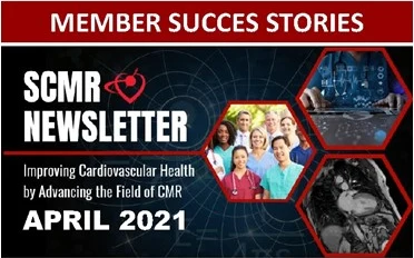 Portada del newsletter de la SCMR de abril de 2021, sección Member Success Stories